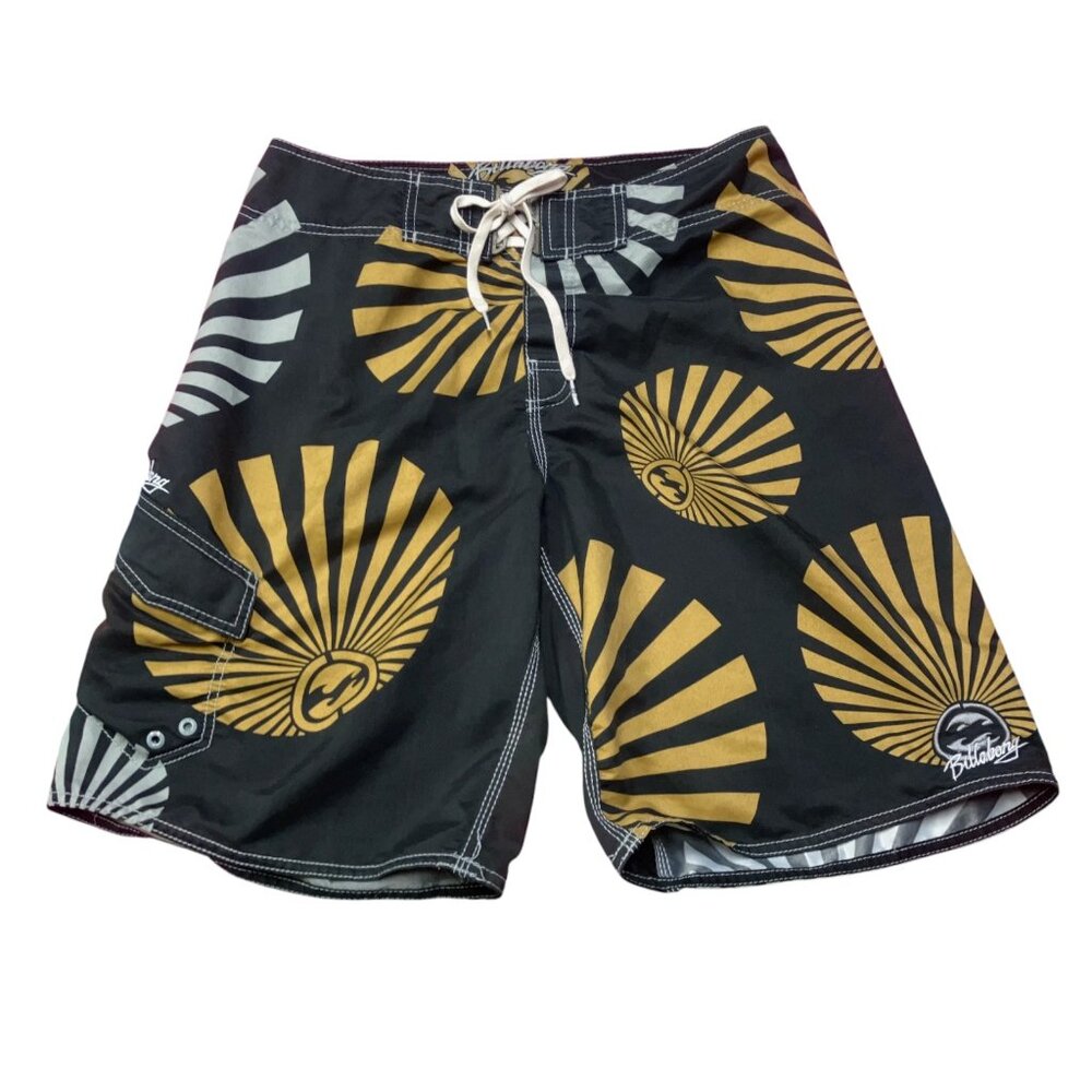RARE‎ Billabong Rising Sun Sunburst Board Shorts Andy Irons Grail Mens 33 Fit 32